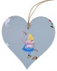 10cm Hanging Heart in Sophie Allport Alice in Wonderland