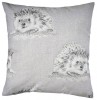 16'' Brushed Cotton Grey Hedgehog Cushion Cover