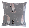 16'' Christmas Grey Pink White Gonk Gnome Cushion Cover