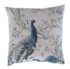 16'' Cushion Cover in Laura Ashley Belvedere Peacock Midnight Navy Blue