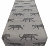 Natural and Black Leopard Table Runner 100-250cm