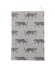 Black Oatmeal Leopard Tea Towel