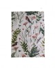 British Garden Birds and Bumble Bees Tea Towel Pink and Green