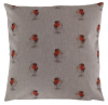 Christmas Red Robin Linen Look Cushion Cover 14'' 16'' 18'' 20'' 22'' 24'' 26''