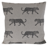 Cushion Cover in Fryett's Black Natural Leopard 14'' 16'' 18'' 20'' 22'' 24'' 26''