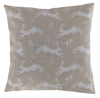 Cushion Cover in Fryett's Jump Hares Natural 14'' 16'' 18'' 20'' 22'' 24'' 26''