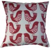 Cushion Cover in iLiv Scandi Birds Red 14'' 16'' 18'' 20'' 22'' 24'' 26''