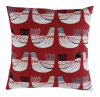 Cushion Cover in iLiv Scandi Chickens Red 14'' 16'' 18'' 20'' 22'' 24'' 26''