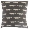 Cushion Cover in Scion Mini Mr Fox Charcoal Grey 16''