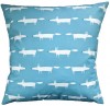 Cushion Cover in Scion Mini Mr Fox Turquoise Blue 16''