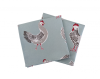 Duckegg Blue Chickens Cotton Napkins