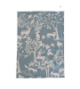 Light Blue Woodland Animals Tea Towel