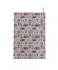London Themed British Tea Towel Pink