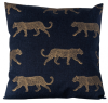Navy and Gold Leopard Cushion Cover 14'' 16'' 18'' 20'' 22'' 24'' 26''