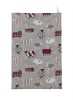 Red Baa Baa Sheep Tea Towel