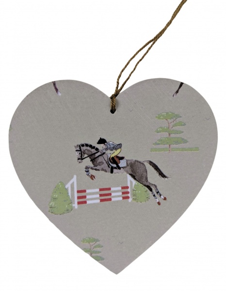 10cm Hanging Heart in Sophie Allport Horse