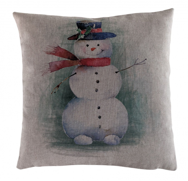 16'' Christmas Large Snowman Cushion Cover