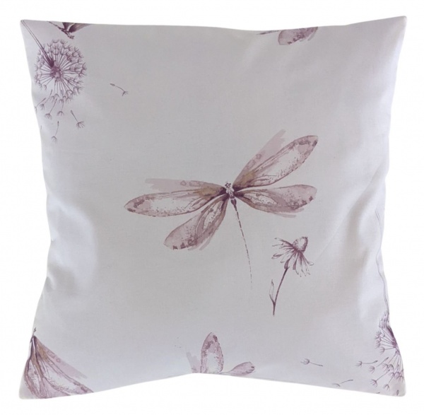 16'' Pink Dragonfly Cushion Cover