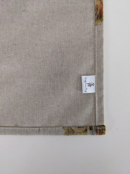 Foxes At Play Spring Linen Look Tea Towel