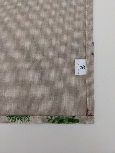 Flower Pots Spring Linen Look Tea Towel