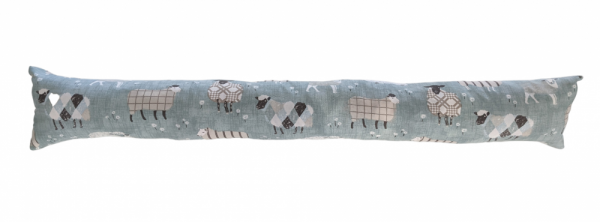 Light Blue Baa Baa Sheep Draught Excluder