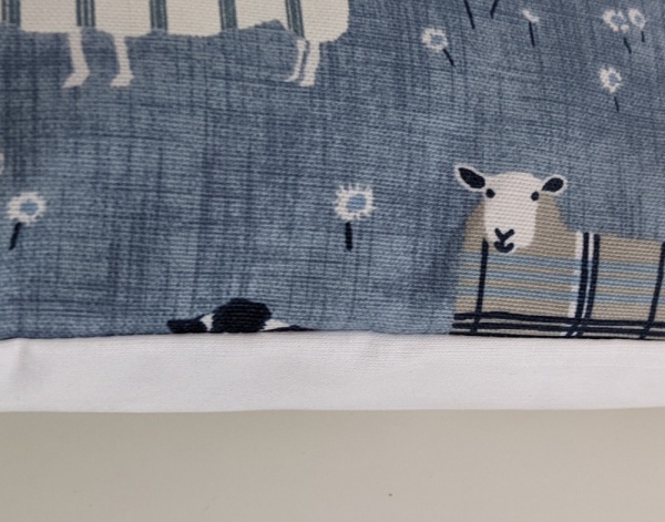 Cushion Cover in iLiv Baa Baa Sheep Denim Blue 14'' 16'' 18'' 20'' 22'' 24'' 26''