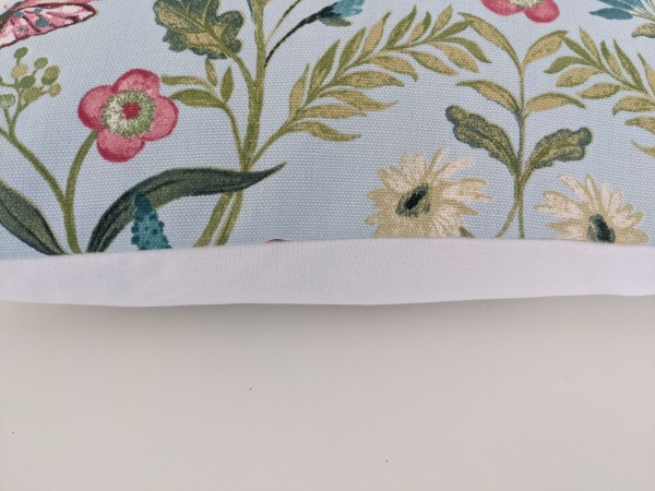Aqua Blue Botanical Butterflies Cushion Cover 14'' 16'' 18'' 20'' 22'' 24'' 26''