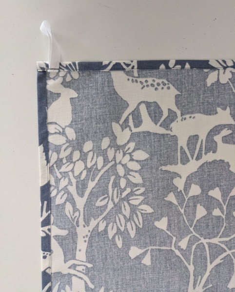 Blue Woodland Animals Tea Towel