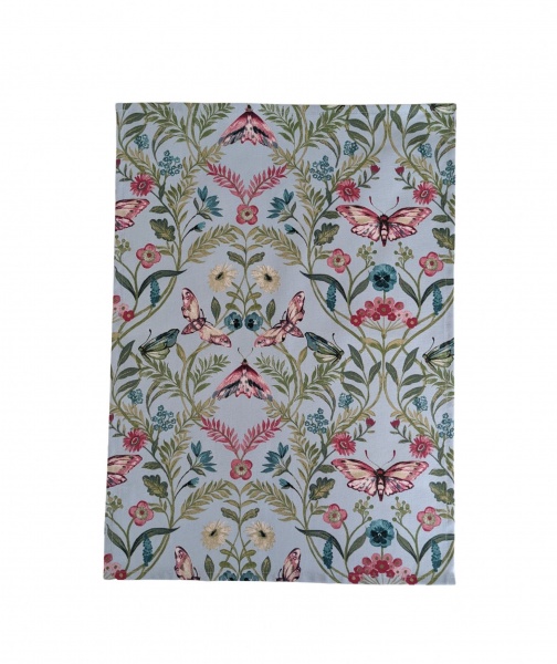 Botanical Butterfly Blue Tea Towel