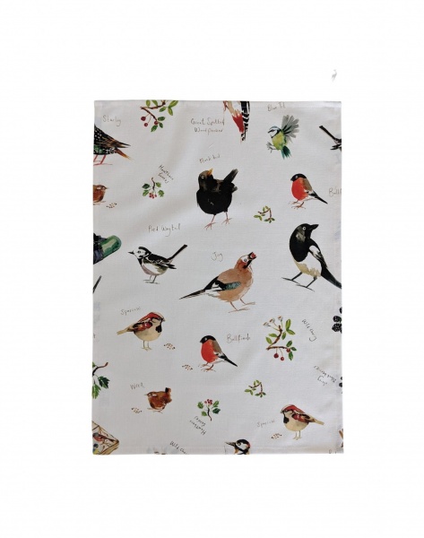 British Garden Birds Tea Towel