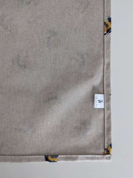 Bumble Bee Linen Look Tea Towel