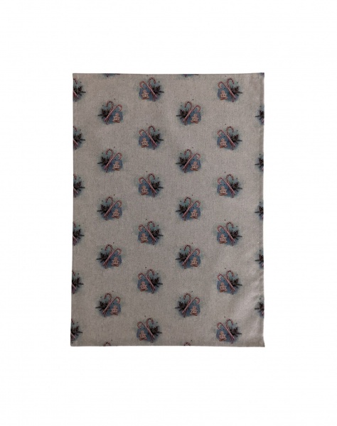 Christmas WInter Wonderland Linen Look Tea Towel