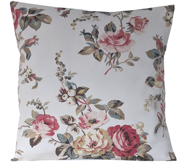 Cushion Cover in Cath Kidston Garden Rose 14'' 16'' 18'' 20'' 22'' 24'' 26''