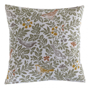 Cushion Cover in Clarke and Clarke Autumn Bird Song 14'' 16'' 18'' 20'' 22'' 24'' 26''