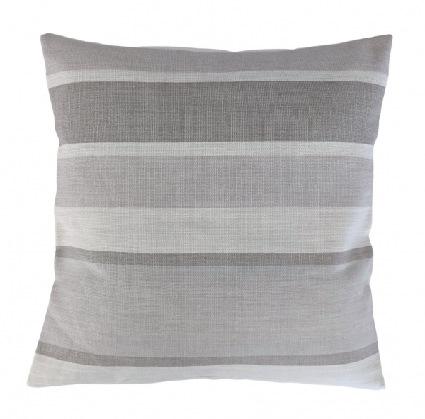 Cushion Cover in Laura Ashley Awning Stripe Dove Grey 14'' 16'' 18'' 20''