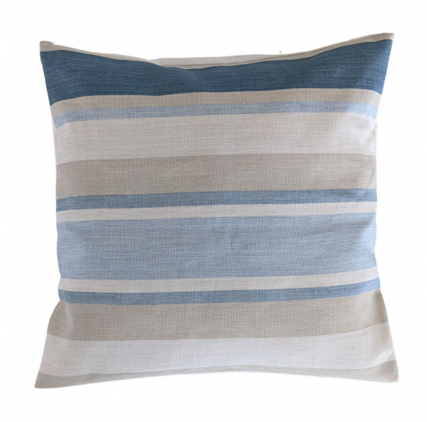Cushion Cover in Laura Ashley Awning Stripe Seaspray Blue 14'' 16'' 18'' 20''