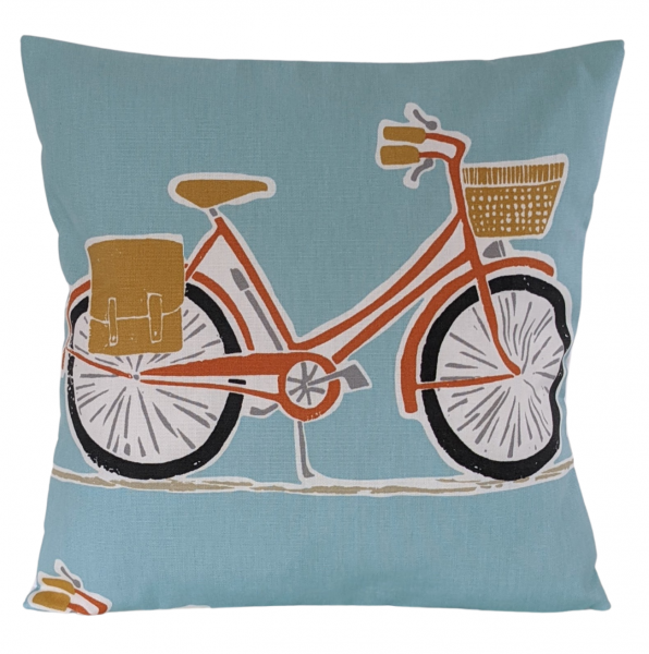 Cushion Cover in Scion Blue Cykel 16''