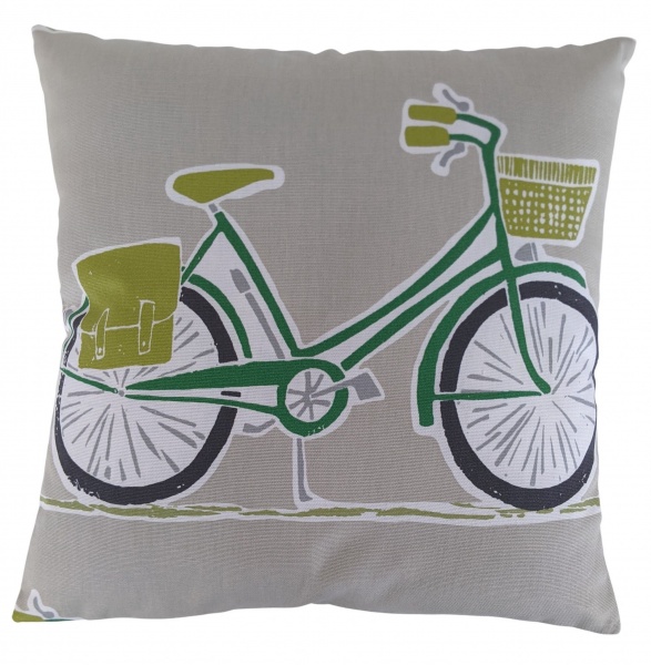 Cushion Cover in Scion Green Cykel 16''