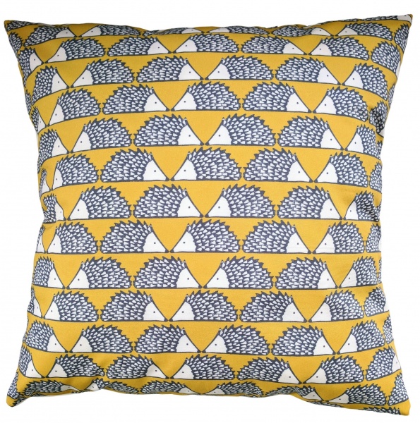 Cushion Cover in Scion Little Spike the Hedgehog Honey 16''