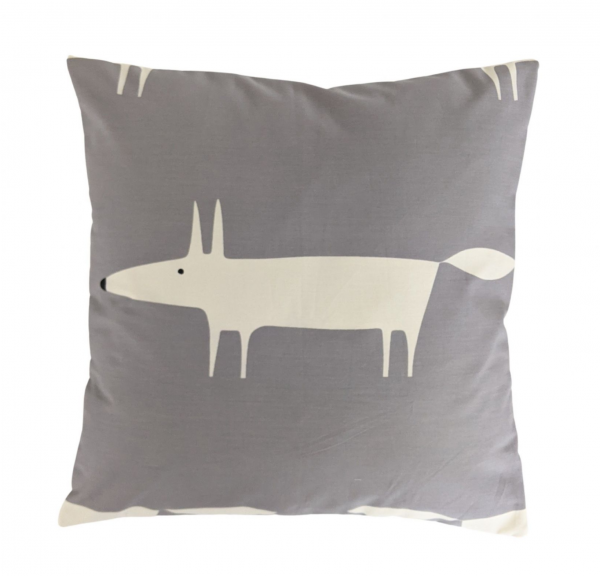 Cushion Cover in Scion Mr Fox Silver 16''