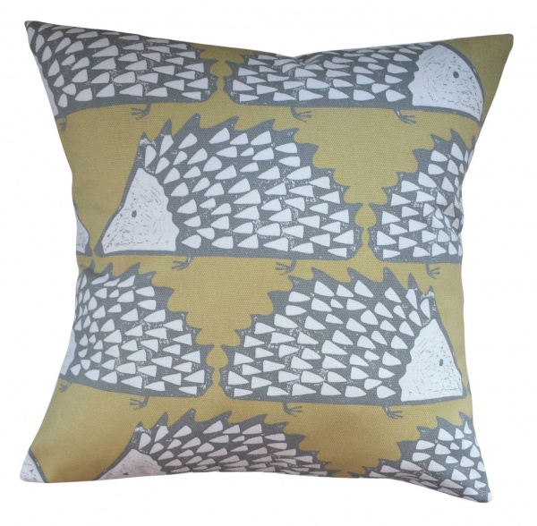 Cushion Cover in Scion Spike The Hedgehog Honey Orange 14'' 16'' 18'' 20''