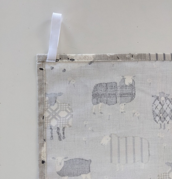 Grey Baa Baa Sheep Tea Towel
