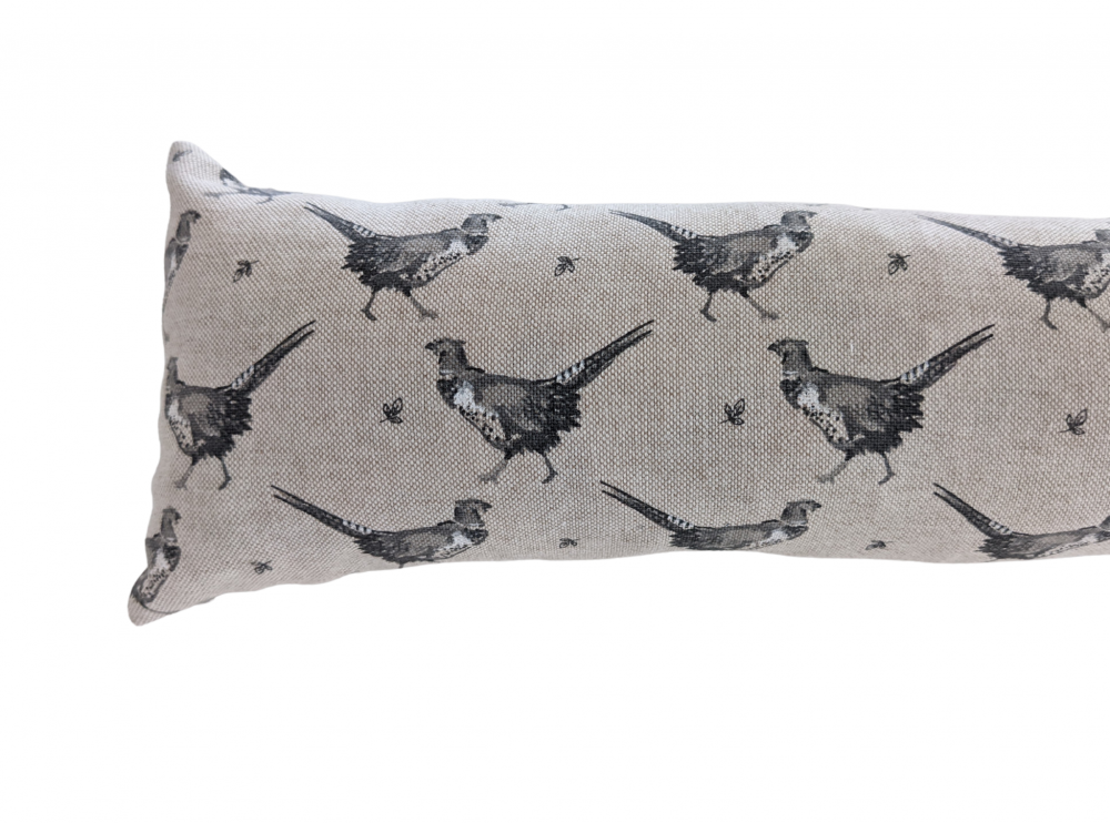 Natural Black Pheasants Draught Excluder