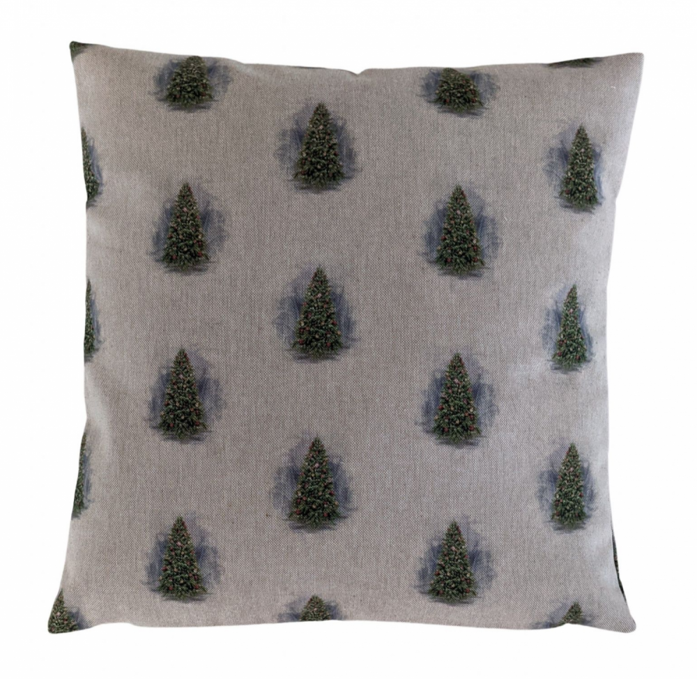 Christmas Tree Linen Look Cushion Cover 14'' 16'' 18'' 20'' 22'' 24'' 26''