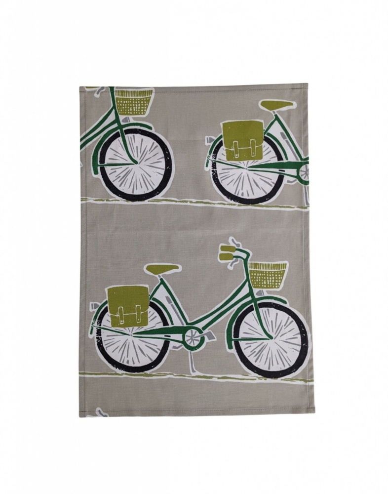 Green Bicycle Scion Cykel Tea Towel