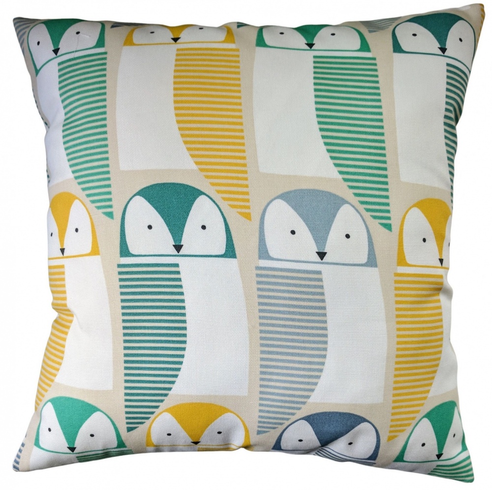 Scion Barnie Owl Blue Cushion Cover 14'' 16'' 18'' 20''