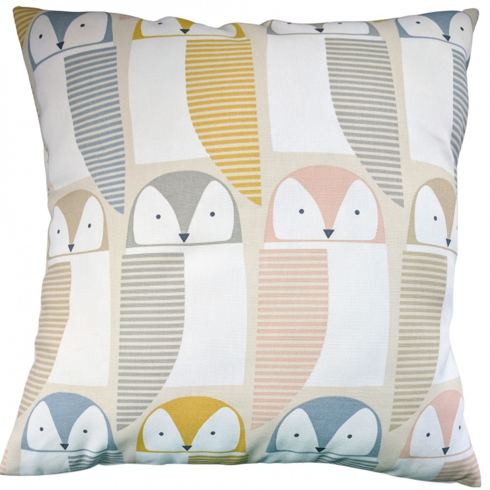 Scion Barnie Owl Blush Pink Cushion Cover 14'' 16'' 18'' 20''