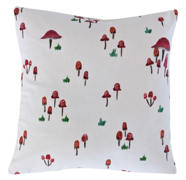 Brushed Cotton Toadstool Cushion Cover 16''