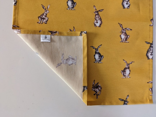 Mustard Yellow Spring Hare Table Runner 100-250cm