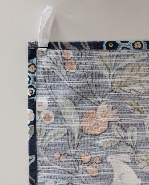 Navy and Orange Rabbits Tea Towel